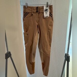 Pikeur Candela Full Seat *DYED* Taupe Breeches w Cell Phone Pocket